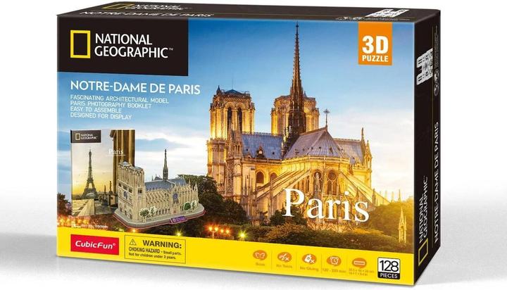 Immagine prodotto Cubicfun 3D Puzzle Notre-Dame de Paris 128 Teile (128 pezzi)