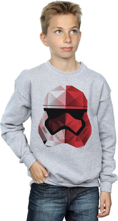 Immagine prodotto Star Wars The Last Jedi Stormtrooper Red Cubist Helmet Felpa Ragazzi (152, 158)