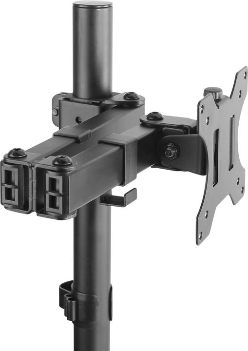 Image du produit Techly Kit de fixation pour moniteur (bras réglable) - noir - taille d'écran : 33- (Tables, 32.01")
