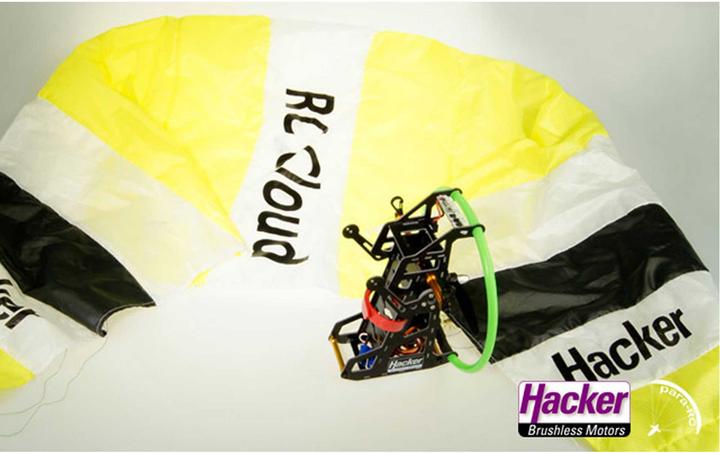 Actual product image Hacker Para-RC Cloud 0.5 Backpack Set ARF (yellow) (Paraglider)