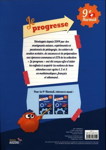 Image du produit Cahier de soutien scolaire 9ème harmos - Je progresse en allemand (Français, Hoegen Laure-Elie, 2017)