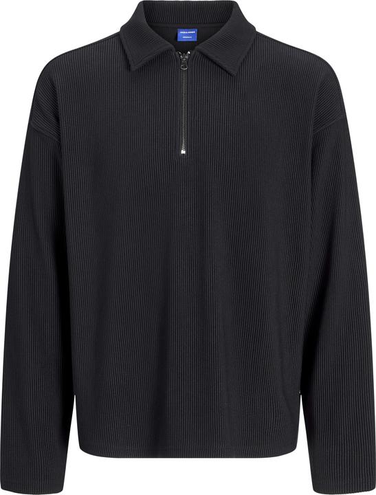 Produktbild Jack & Jones Jorrick Plisse Sweat Zip Split Polo Ln (L)