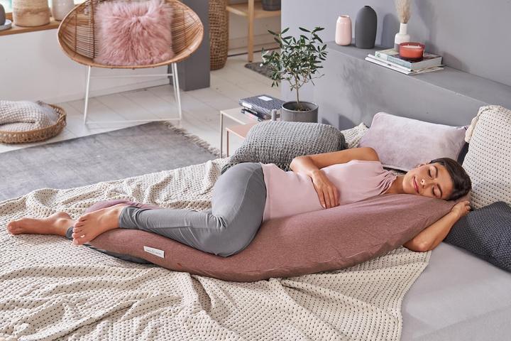 Image du produit Theraline Coussin d'allaitement "Das Original" avec rembourrage en épeautre, housse incluse 190 cm (190 cm)
