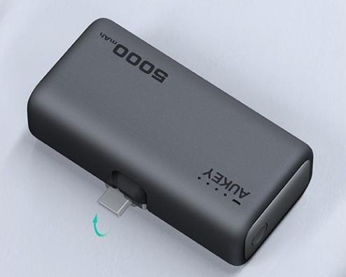 Actual product image Aukey Spark Pocket (5000 mAh, 20 W, 18.50 Wh)
