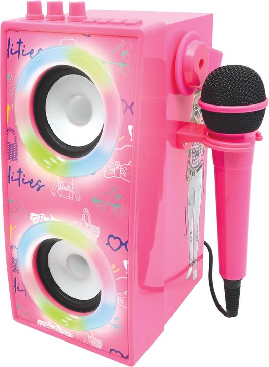 Immagine prodotto Lexibook Altoparlante Bluetooth portatile di Barbie con microfono ed effetti luminosi