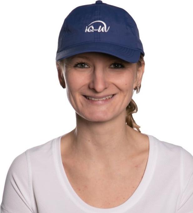 IQ-UV Sonnenschutz Cap mit Logo recycelt, navy (1 Stk)