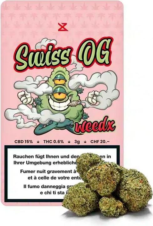 Produktbild weedx Swiss OG 3g (3 g, Indoor)