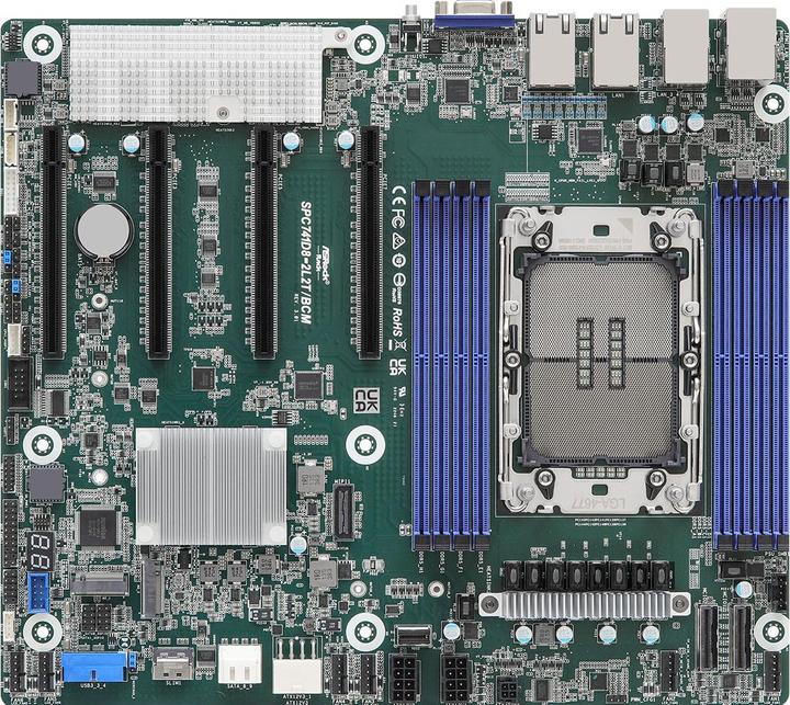 Produktbild AsRock Mainboard SPC741D8-2L2T/BCM CEB Sockel 4677 Single (LGA 4677, Intel C741, SSI CEB)