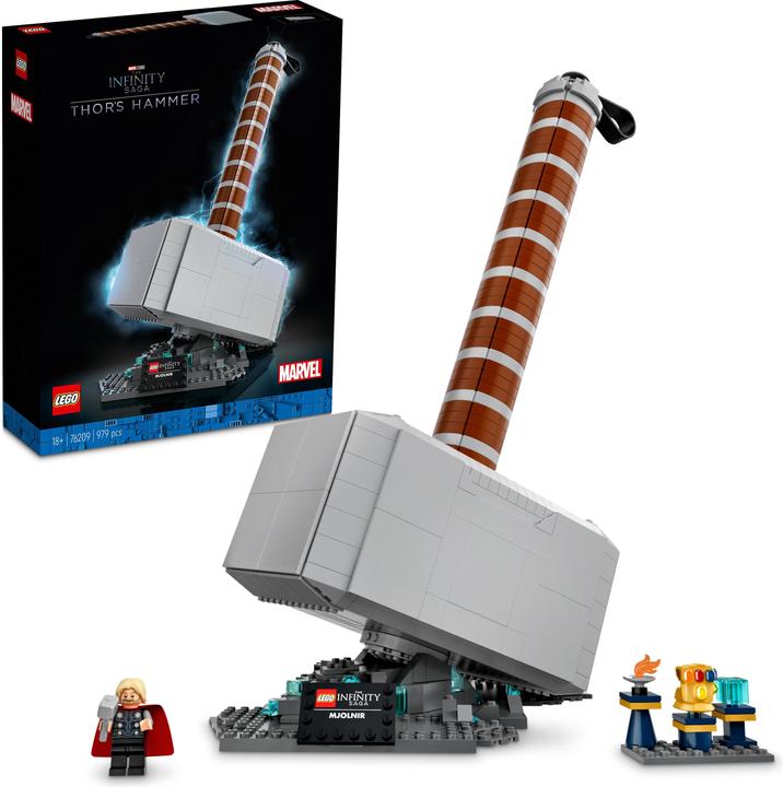 Actual product image LEGO Thor's hammer (76209, LEGO Rare Sets, LEGO Marvel)