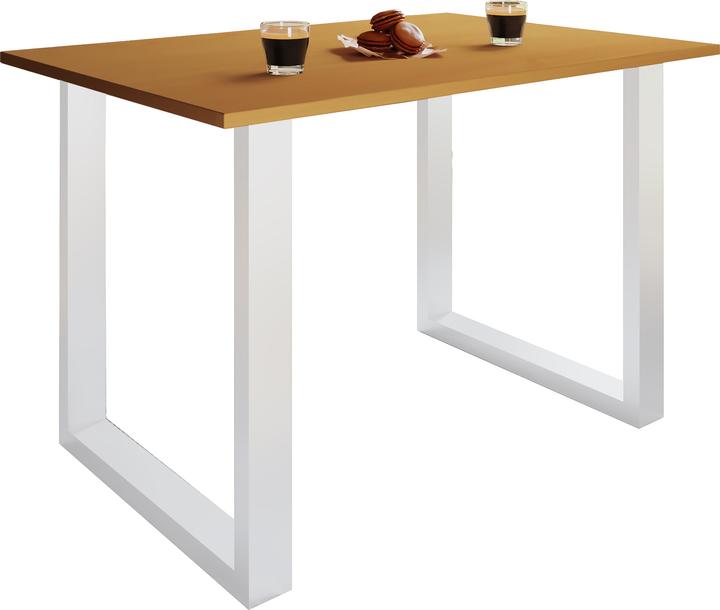 Produktbild VCM Büromöbel Schreibtisch Lona U Alu Weiss (110 x 80 cm)