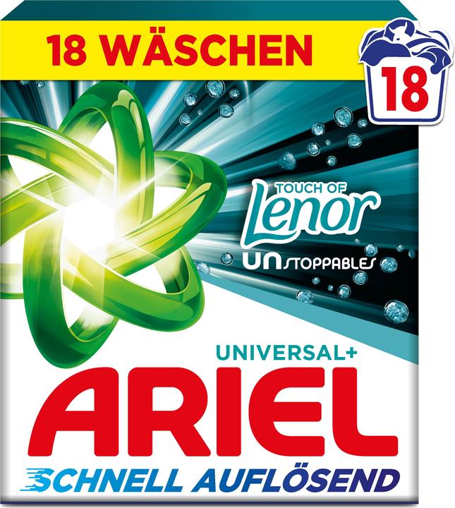 Immagine prodotto Ariel Touch Of Lenor Unstoppables (18 Cicli di lavaggio, Polvere)