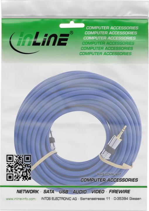 Immagine prodotto InLine Jack PREMIUM cavo audio 2m PREMIUM qualità 3.5mm St/St 2m stereo contatti dorati d... (2 m, Connettore da 3,5 mm (AUX))