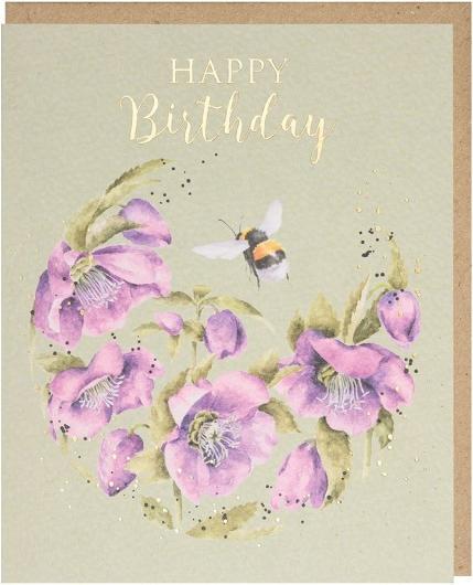 Actual product image Wrendale Design Geburtstagskarte - Biene HAPPY BIRTHDAY Wrendale Designs (1 pcs.)