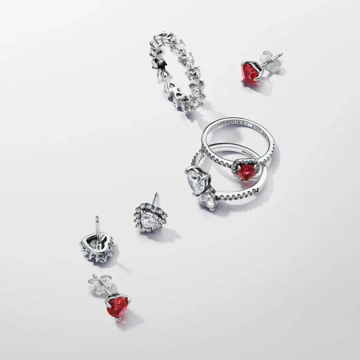 Image du produit Pandora Série de coeurs Anneau d'éternité (56, Argent 925)