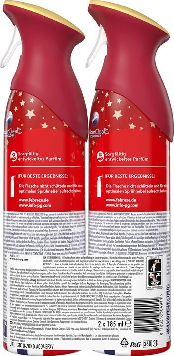 Image du produit Febreze Lufterfrischer Apfel-Zimt Duo 2x185ml Lufterfrischer