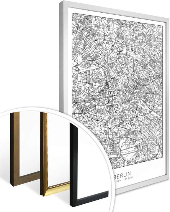 Produktbild Trenddeko Stadtplan Berlin (80 x 100 cm)