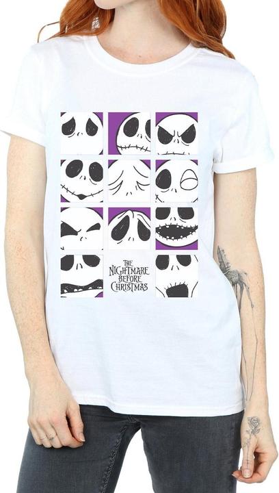 Produktbild Disney Nightmare Before Christmas Many Faces Of Jack Squares TShirt (M)