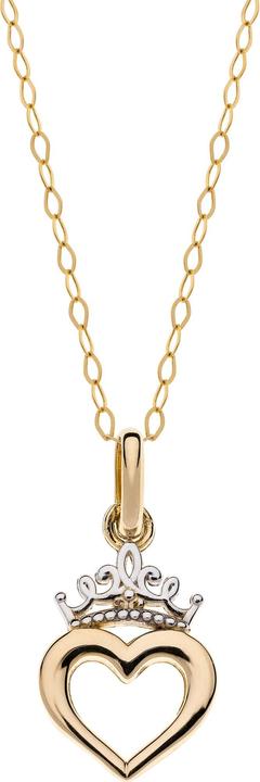 Disney Jewelry Halskette mit Anhänger Princess (375er Gelbgold, 40 cm)