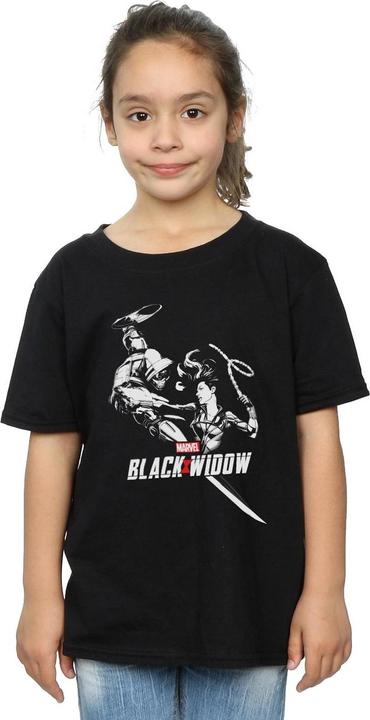 Image du produit - T-shirt BLACK WIDOW MOVIE TASKMASTER BATTLE - Fille (104)