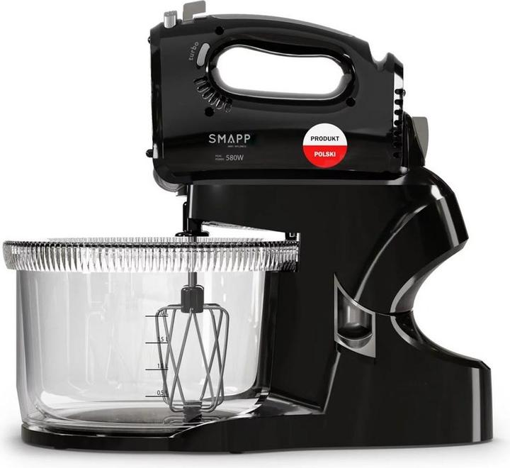 Actual product image Smapp Hand mixer Blender with bowl 451.8 2 bowls black (580 W)