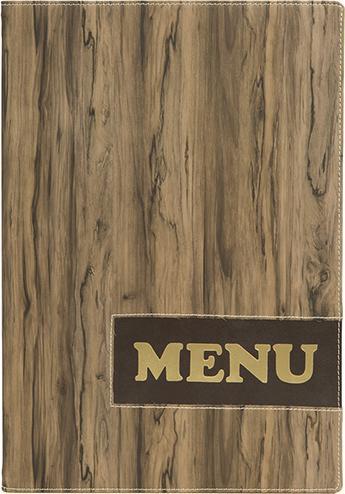Produktbild Securit Speisekarten-Mappe DESIGN WOOD, DIN A4, braun