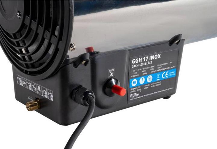Güde Gasheizgebläse GGH 17 INOX Heizkanone Bauheizer Schnellheizer - 85006 (4284.70 W)