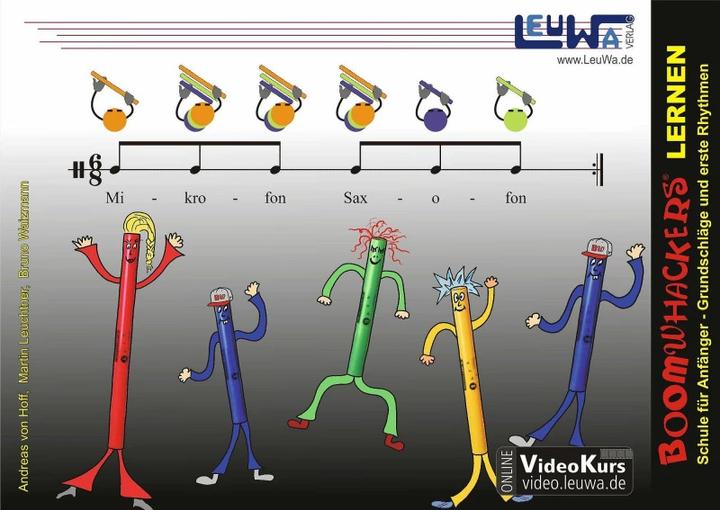 Produktbild Boomwhackers lernen (Deutsch, Martin Leuchtner, Bruno Waizmann, Andreas von Hoff, 2015)