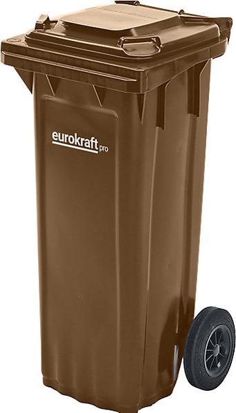 Image du produit eurokraft pro Conteneur à déchets en plastique, conforme à la norme DIN EN 840 (80 l)