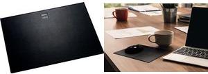 Image du produit Helit Tapis de souris "the leather pad", en cuir, noir Surface en cuir véritable