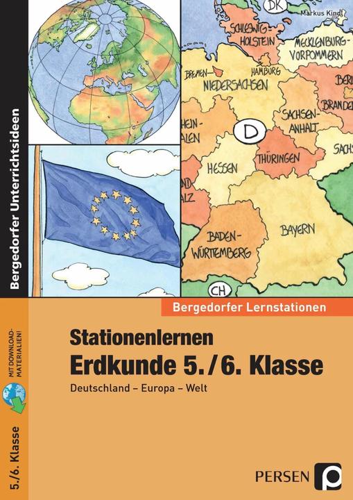 Actual product image Stationenlernen Erdkunde 5./6. Klasse (German, Markus Kindl, 2022)