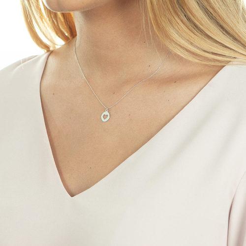 Immagine prodotto Collana con cuore, oro bianco 14 K (Oro bianco 14 carati (585) rodiato)