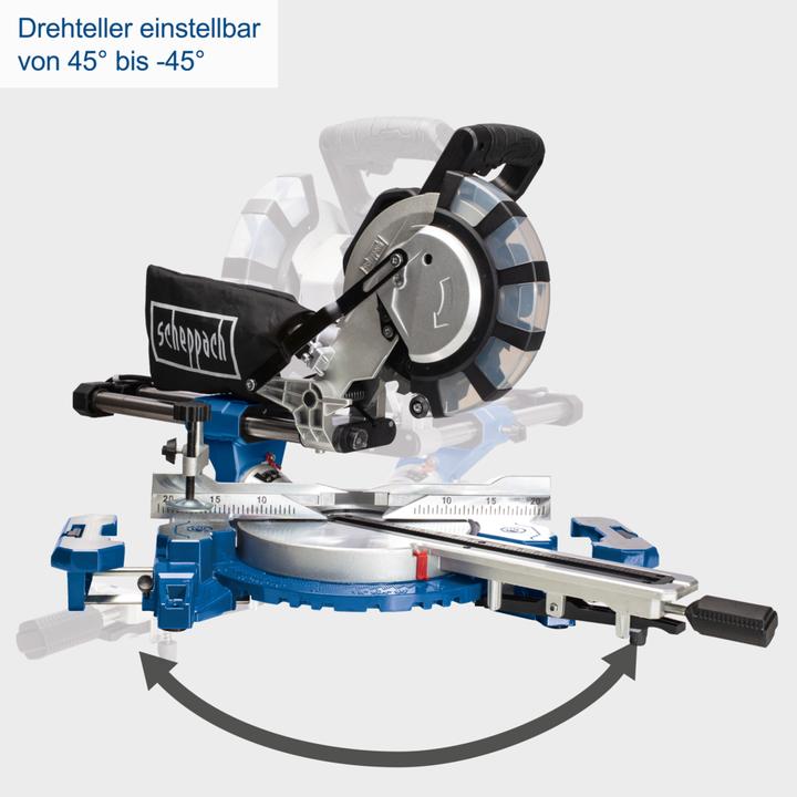 Productafbeelding Scheppach Afkortzaag 210 mm incl. 2e zaagblad