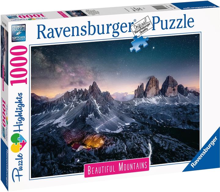 Actual product image Ravensburger Three Peaks, Dolomites (1000 pieces)