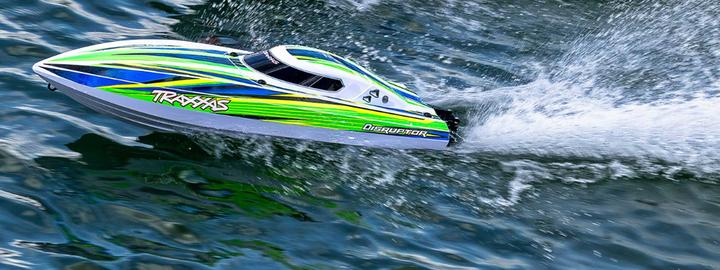 Image du produit Traxxas DISRUPTOR vert 26 pouces coque en V bateau auto-redressable sans batterie ni chargeur