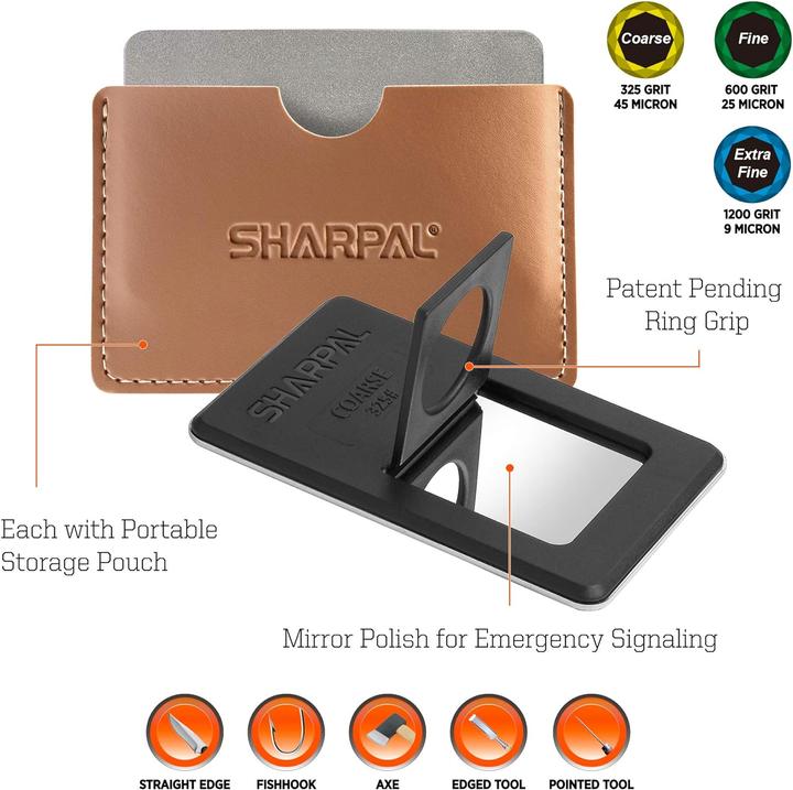 Actual product image Sharpal 116N Diamond whetstone set