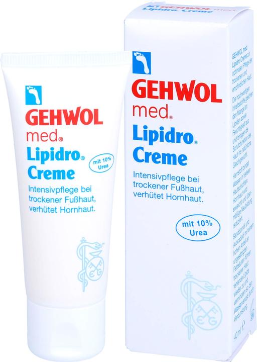 Actual product image Gehwol med Lipidro Cream with 10% Urea (Foot cream & foot gel, 40 ml)