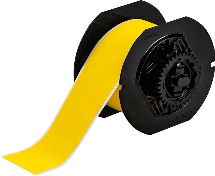 Produktbild Brady B30C-2250-855-YL, Toughwash-Etiketten, Polyester, Gelb, matt, 57.15 mm x 15.24 m, stark kleb