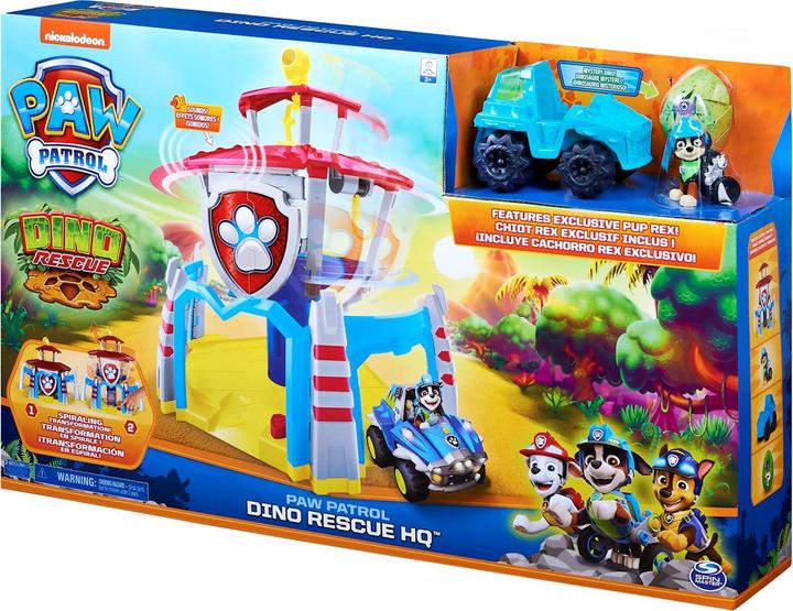 Actual product image Paw Patrol Paw Dino HQ with Rex