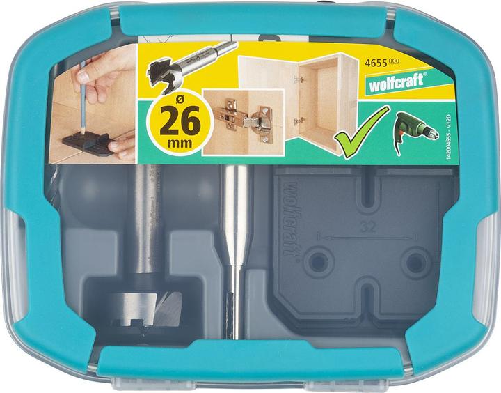 Actual product image wolfcraft wolfcraft 1 Scharnierloch-Set 26 mm (26 mm)