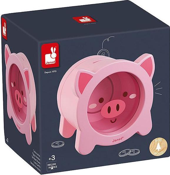 Actual product image Janod Pig (12.5 x 11 x 12 cm)