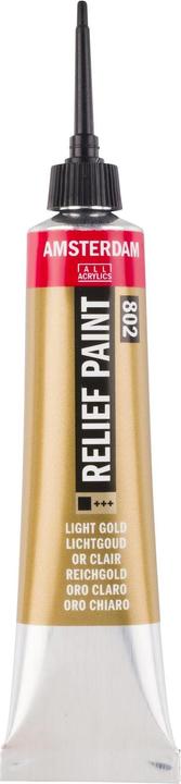 Image du produit Amsterdam Peinture acrylique Reliefpaint 802 (Or Blanc, 20 ml)