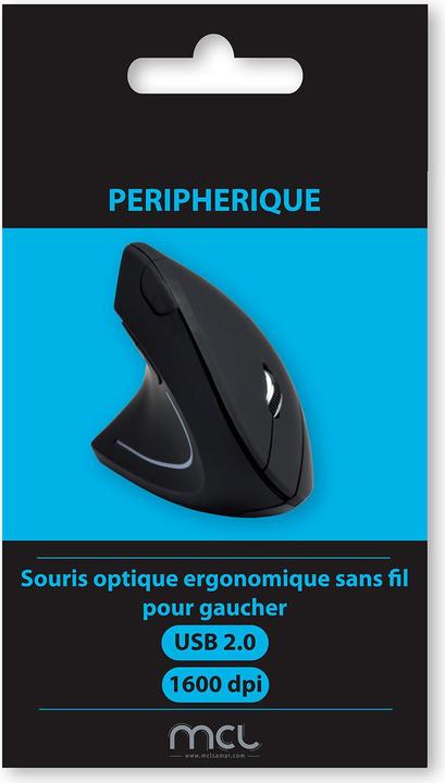 Actual product image MCL Left Handed Wireless Ergonomic Mouse (Wireless)