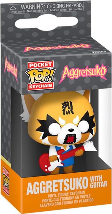 Produktbild Funko Sanrio POP! Vinyl Schlüsselanhänger 4 cm Aggretsuko w/Guitar Display (12)