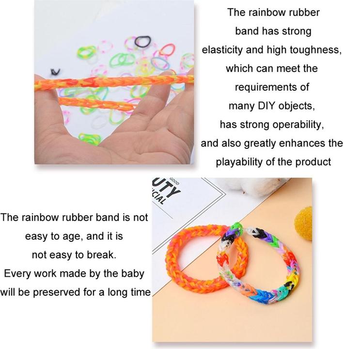 Produktbild König Design DIY Gummibänder Set Loom Bänder Freundschaftsarmband selber machen Armbänder