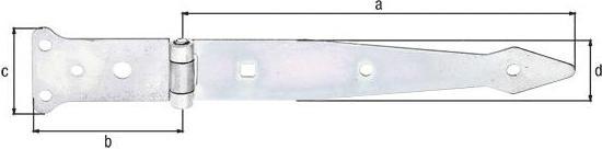Produktbild Alberts Werfgehnge Typ 62 leicht 200 x 35 mm galv. verzinkt, dickschichtpassiviert (10 Stk.)