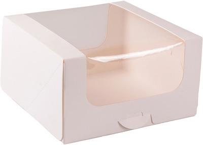 Image du produit miniSchoggi Boîte à gâteaux avec fenêtre Blanc 16 x 9 cm