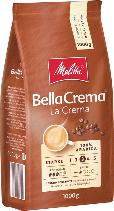Immagine prodotto Melitta Bella Crema Lacrema (1000 g, Tostatura media)