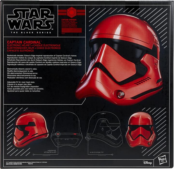 Image du produit Hasbro Star Wars The Black Series Galaxy's Edge Capitaine Cardinal Casque de jeu de rôle électronique