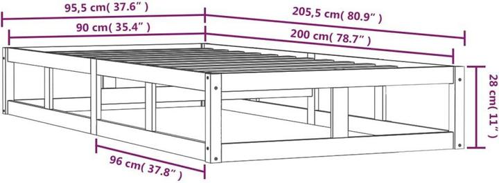 Produktbild VidaXL Seven (90 x 200 cm)