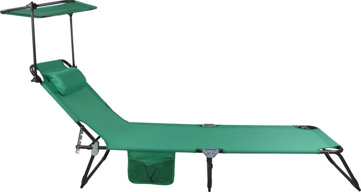 Immagine prodotto VCM Sdraio Sedia a sdraio Sdraio da giardino Tetto (185 cm)